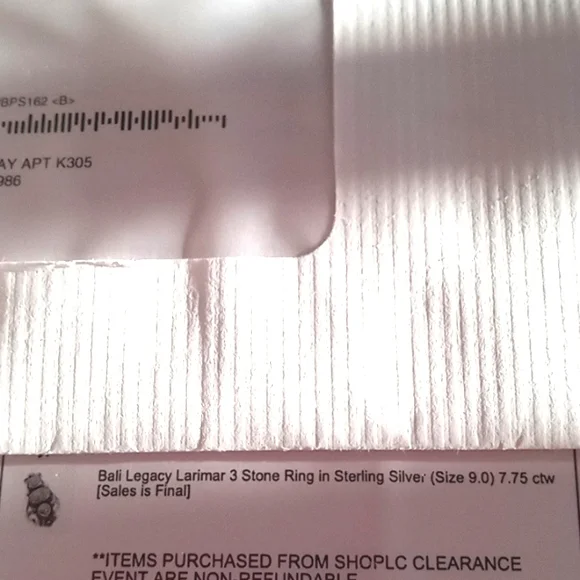 BALI LEGACY LARIMAR 3 STONE RING - Picture 10 of 10